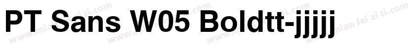 PT Sans W05 Boldtt字体转换